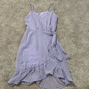 Francesca's purple dress